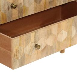 Berkfield Home Drawer Cabinet 70x35x70 cm Solid Wood Mango in Brown - Size: 70 x 35 x 70 cm - thumbnail 7
