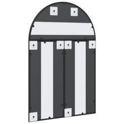 Berkfield Home Wall Mirror Black 60x90 cm Arch Iron - thumbnail 5