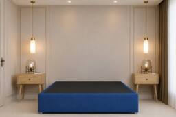 Chester & Oakley Alure Plush Divan Bed Base With No Drawers in Royal - Size: Small Double
