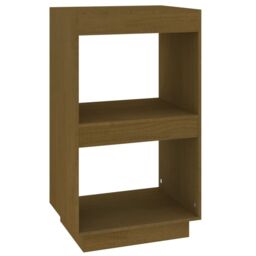 Berkfield Home Book Cabine Honey Brown 40x35x71 cm Solid Pinewood - Size: 40 x 35 x 71 cm - thumbnail 2