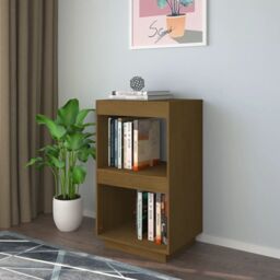 Berkfield Home Book Cabine Honey Brown 40x35x71 cm Solid Pinewood - Size: 40 x 35 x 71 cm - thumbnail 1