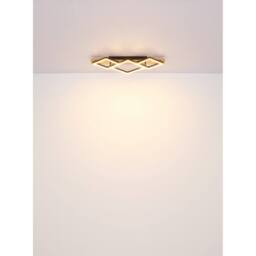 Netlighting Obrien 33x31cm Semi Flush Ceiling Light Matt Black LED 3000K - Size: 33x31 cm - thumbnail 6