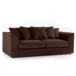 Snugg Furniture UK Limited Amalfi Jumbo Cord 3 Seater Sofa in Brown - thumbnail 2