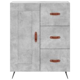 Berkfield Home Highboard Concrete Grey 69.5x34x180 cm Engineered Wood - thumbnail 8