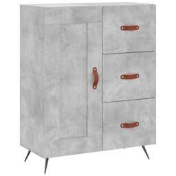 Berkfield Home Highboard Concrete Grey 69.5x34x180 cm Engineered Wood - thumbnail 7