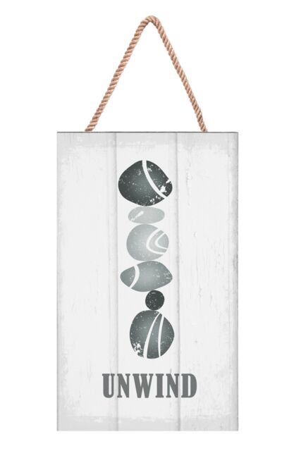 "Orsina Spa Wall Plaque, Wooden Sign With Relaxing “Spa"" Typography In Rustic Finish, Adds A Calming Touch in Grey" - image 1