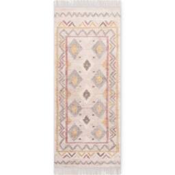 THE RUGS Roya Afghan Kelim Runner Rug Handwoven Flatweave Jute Cotton in Cream - Size: 160 cm x 230 cm - thumbnail 8