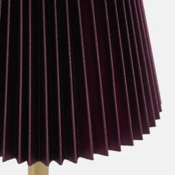 OHS Pleated Bedside Lamp LED Rechargeable Cordless Night Light in Burgundy - thumbnail 5