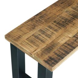 Jaipur Furniture Ltd Induse Bench - Mango Wood/Iron - L44 x W180 x H45 cm - Mango PP Saw Finish in Brown - thumbnail 3