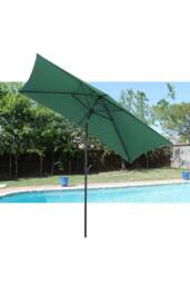 Living and Home 3m W x 2m D Waterproof Rectangular Parasol for Outdoor with Resin Base in Green - thumbnail 3