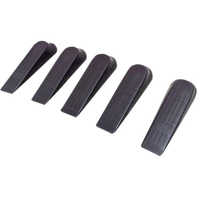 St Helens Black Plastic Door Stops Pack Of 5 - image 1