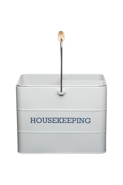 Living Nostalgia French Grey Housekeeping Tin - image 1