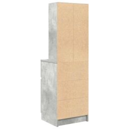 Berkfield Home Bedside Cabinet Concrete Grey 39x35x125 cm Engineered Wood - Size: 39 x 35 x 125 cm - thumbnail 8