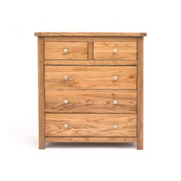 Cabinet Bits Trivento 5 Drawer Chest of Drawers Chrome Knob in Natural - thumbnail 2