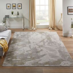 The Rug Shop UK Grey Modern Abstract Easy to Clean Ivory Area Rug - Size: 240 cm x 320 cm - thumbnail 1
