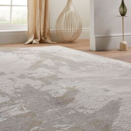 The Rug Shop UK Grey Modern Abstract Easy to Clean Ivory Area Rug - Size: 240 cm x 320 cm - thumbnail 2