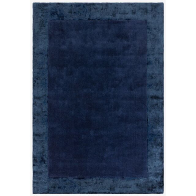 The Rug Shop UK Blue Handmade Border Modern Plain Easy To Clean Navy Area Rug - Size: 200 cm x 290 cm - image 1