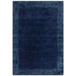 The Rug Shop UK Blue Handmade Border Modern Plain Easy To Clean Navy Area Rug - Size: 200 cm x 290 cm - thumbnail 1