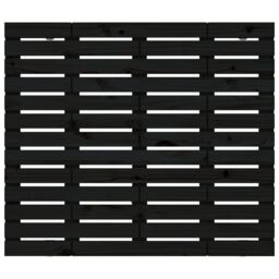 Berkfield Home Wall Headboard Black 81x3x91.5 cm Solid Wood Pine - thumbnail 4