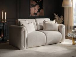 Solace+Co Mabel 2 Seater Fabric Sofa in Beige - thumbnail 2