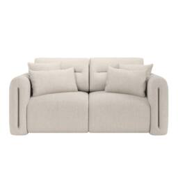 Solace+Co Mabel 2 Seater Fabric Sofa in Beige - thumbnail 5