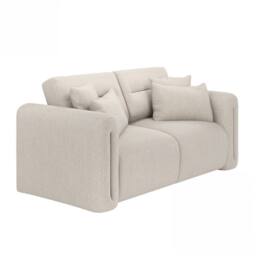 Solace+Co Mabel 2 Seater Fabric Sofa in Beige - thumbnail 6
