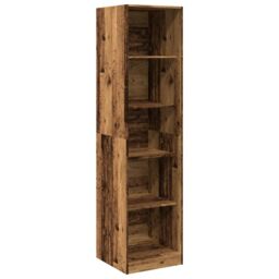 Berkfield Home Wardrobe Old Wood 50x50x200 cm Engineered Wood in Brown - Size: 50 x 50 x 200 cm - thumbnail 2