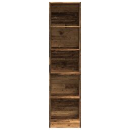 Berkfield Home Wardrobe Old Wood 50x50x200 cm Engineered Wood in Brown - Size: 50 x 50 x 200 cm - thumbnail 4