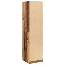 Berkfield Home Wardrobe Old Wood 50x50x200 cm Engineered Wood in Brown - Size: 50 x 50 x 200 cm - thumbnail 6