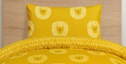 Smart Living Luxury Super Soft Lion Reversible Duvet Set & Pillowcases in Gold - Size: Single - thumbnail 5