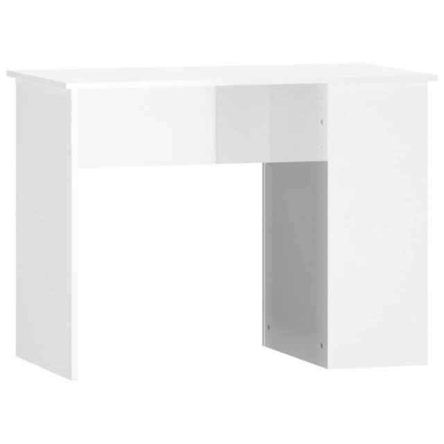 Berkfield Home Desk High Gloss White 100x55x75 Engineered Wood - image 1