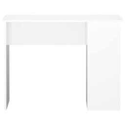 Berkfield Home Desk High Gloss White 100x55x75 Engineered Wood - thumbnail 4
