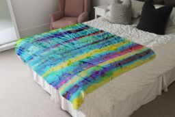 Benjamin Tate Design Branches Blanket in Natural - Size: 120 cm x 150 cm - thumbnail 3
