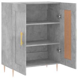 Berkfield Home Sideboard Concrete Grey 69.5x34x90 cm Engineered Wood - thumbnail 6