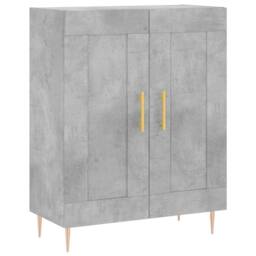 Berkfield Home Sideboard Concrete Grey 69.5x34x90 cm Engineered Wood - thumbnail 1