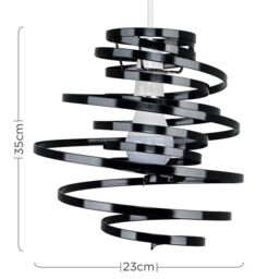 ValueLights Bensson Black Ceiling Pendant Shade - thumbnail 6