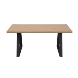 Wyld Haus Balbriggan Natural Black Rectangular Dining Table L180cm - thumbnail 2