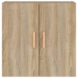 Berkfield Home Wall Cabinet Sonoma Oak 60x30x60 cm Engineered Wood in Brown - Size: 60 x 30 x 60 cm - thumbnail 5