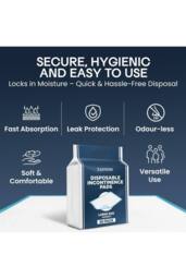 Tanness Disposable Incontinence Bed Pads with Waterproof Protection Pack of 50 - thumbnail 7