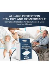 Tanness Disposable Incontinence Bed Pads with Waterproof Protection Pack of 50 - thumbnail 5
