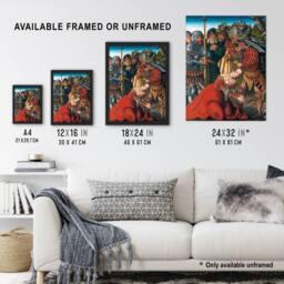 Artery8 Lucas Cranach The Martyrdom of Saint Barbara Framed Wall Art Print - Size: A4 - thumbnail 3