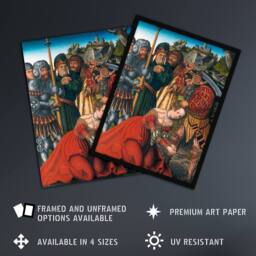 Artery8 Lucas Cranach The Martyrdom of Saint Barbara Framed Wall Art Print - Size: A4 - thumbnail 2