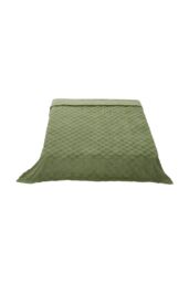 Living and Home Reversible Soft Checkered Throw Blanket in Green - Size: Small - thumbnail 4