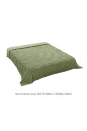 Living and Home Reversible Soft Checkered Throw Blanket in Green - Size: Small - thumbnail 8
