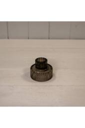 KDMD Warm Grey Glass Candle Holder - thumbnail 2