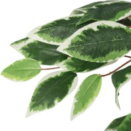 Berkfield Home Artificial Ficus Tree 1260 Leaves 200 cm Green - thumbnail 3
