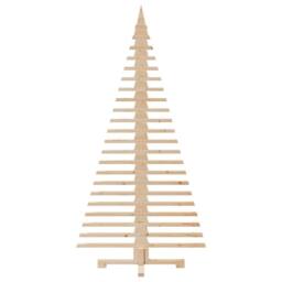 Berkfield Home Wooden Christmas Tree for Decoration 180 cm Solid Wood Pine in Brown - thumbnail 3