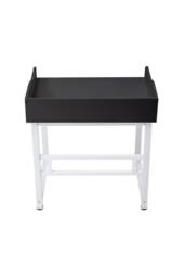 Living and Home Compact Computer Desk with Protective Board for Home Office, 80 x 62cm in Black - Size: 80 x 62 cm - thumbnail 4