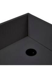 Living and Home Compact Computer Desk with Protective Board for Home Office, 80 x 62cm in Black - Size: 80 x 62 cm - thumbnail 5