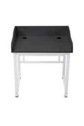 Living and Home Compact Computer Desk with Protective Board for Home Office, 80 x 62cm in Black - Size: 80 x 62 cm - thumbnail 3